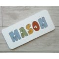 Personalised Name Puzzle - Rustic colours